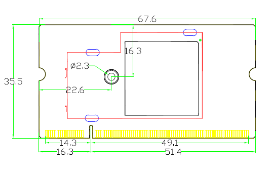 Colorlight i5 Receiving Card circuit board sample graph