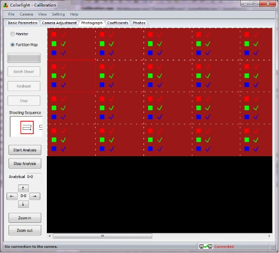 colorlight calibration preview interface