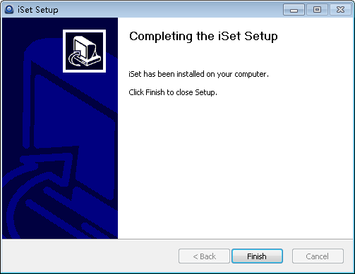 iSet Setup interface