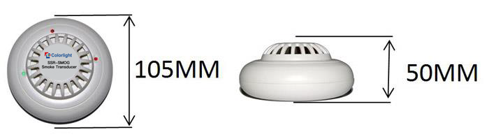 colorlight SSR-SMOG Smoke Transducer dimensional drawing