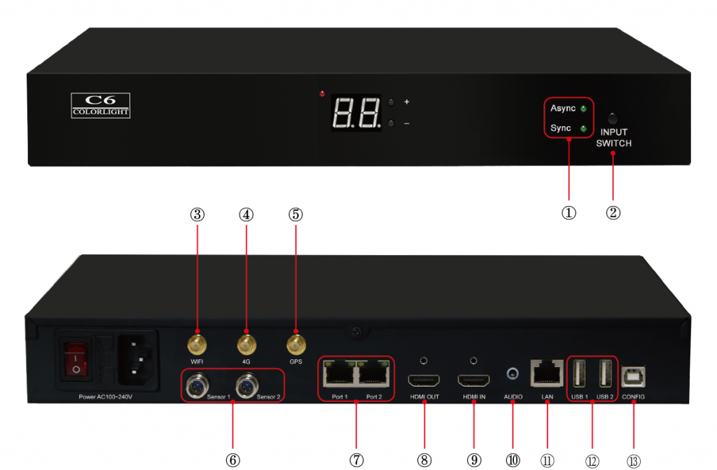 Colorlight C6 Player digital logo